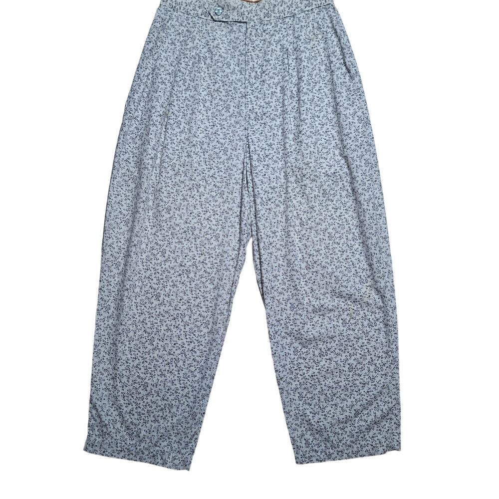 Vintage GAP (1990) high-waisted pleated floral print pants